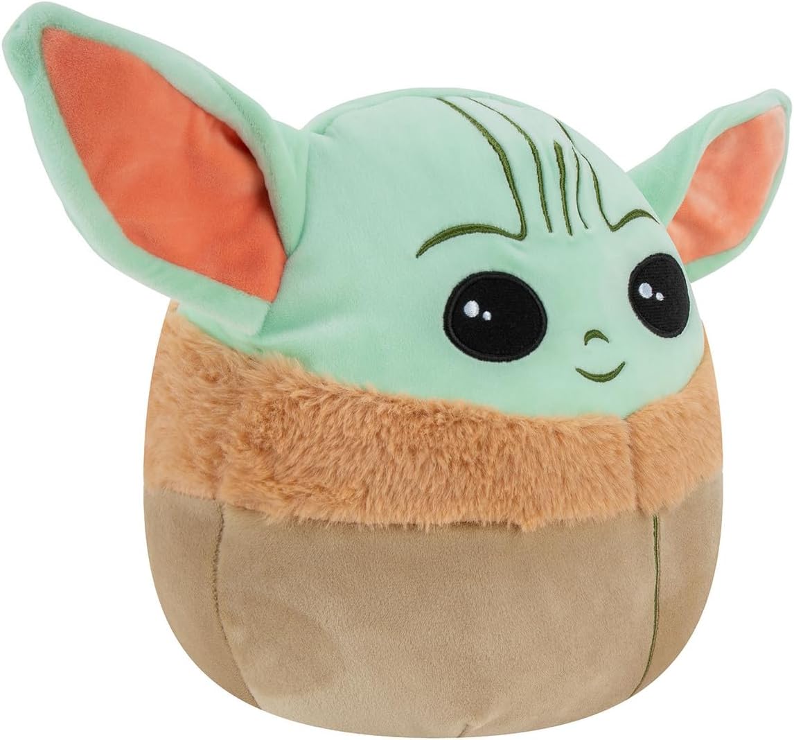 Squishmallows Star Wars 10-Inch Yoda Plush - Add Yoda to your Squad, Ultrasoft Stuffed Animal Medium-Sized Plush, Official Kelly Toy Plush