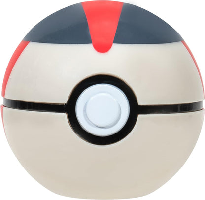 Pokémon PKW2717 Clip 'N' GO Belt Set-Includes 2-Inch Machop Battle Figure with Repeat Timer Ball Accessories, Multi