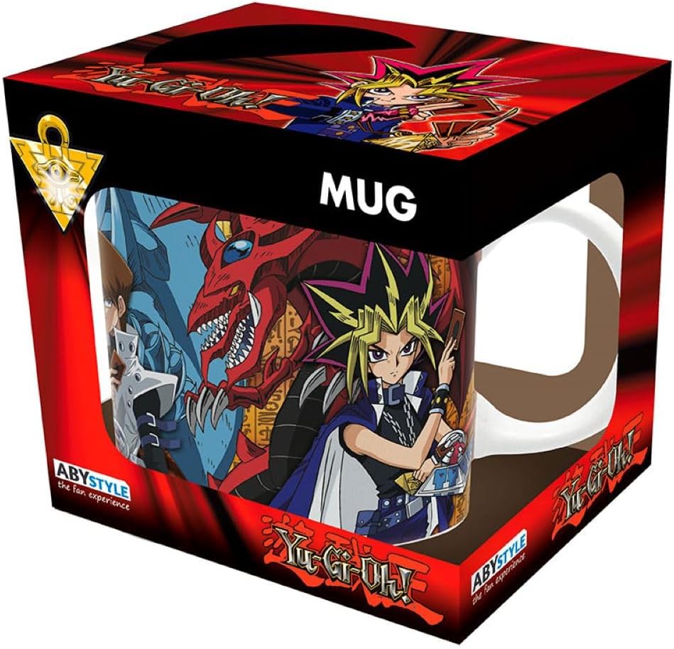 ABYstyle Yu-Gi-Oh! Egyptian Gods Ceramic Coffee Tea Mug Holds 14 Fl Oz Anime Manga Office Drinkware Home Merch Gift