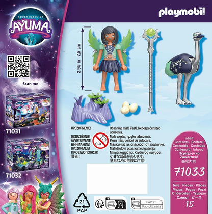 Playmobil Adventures of Ayuma 71033 Moon Fairy with Soul Animal, Includes Fairy Figure with Movable Wings, Fairy Toy for 7+ Year Olds