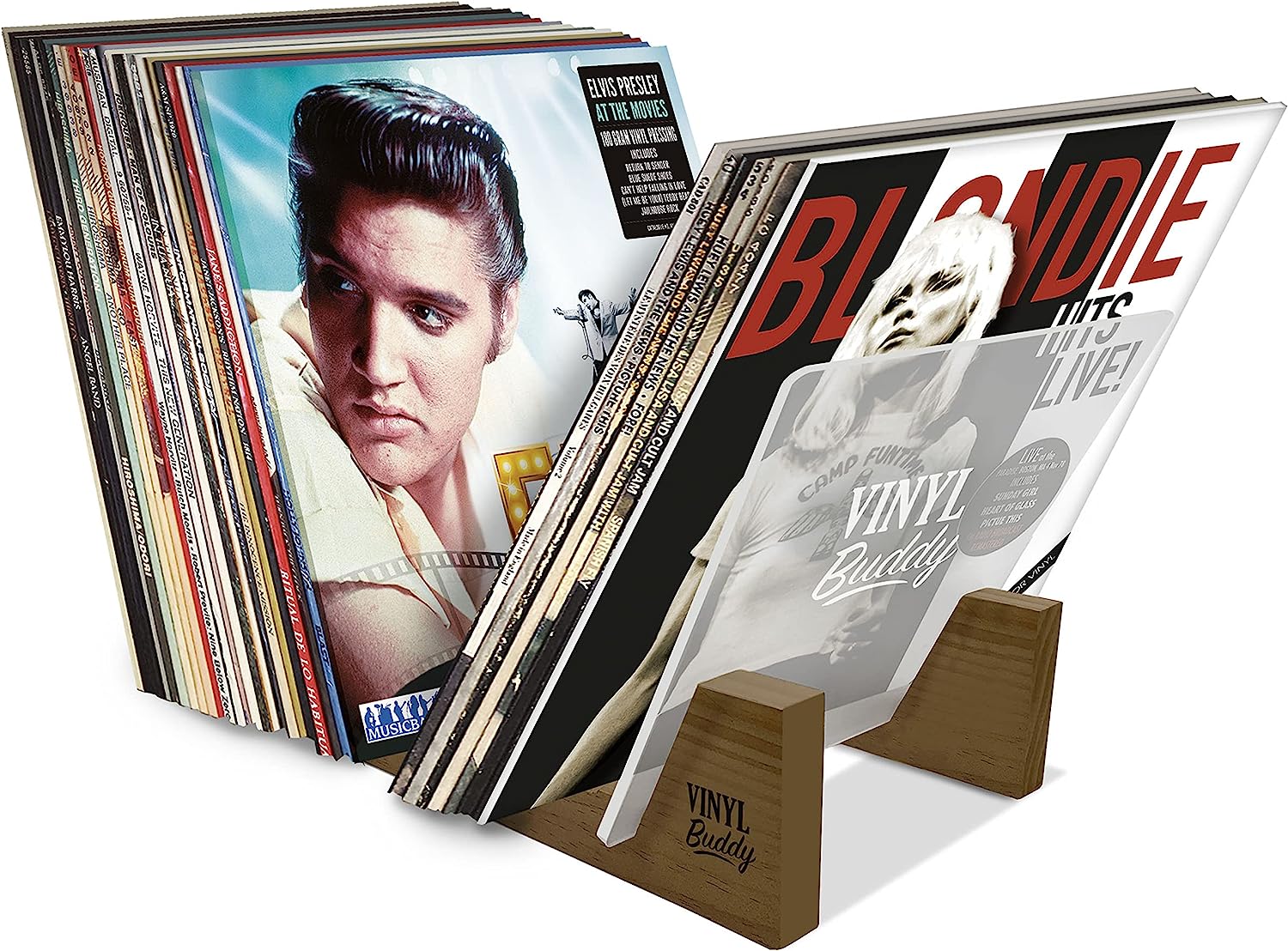 Vinyl Buddy Vinyl Record Storage Oak Finish