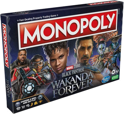 Hasbro Gaming Monopoly: Marvel Studios' Black Panther: Wakanda Forever Edition Board Game for Families and Kids Ages 8+, Game for 2-6 Players