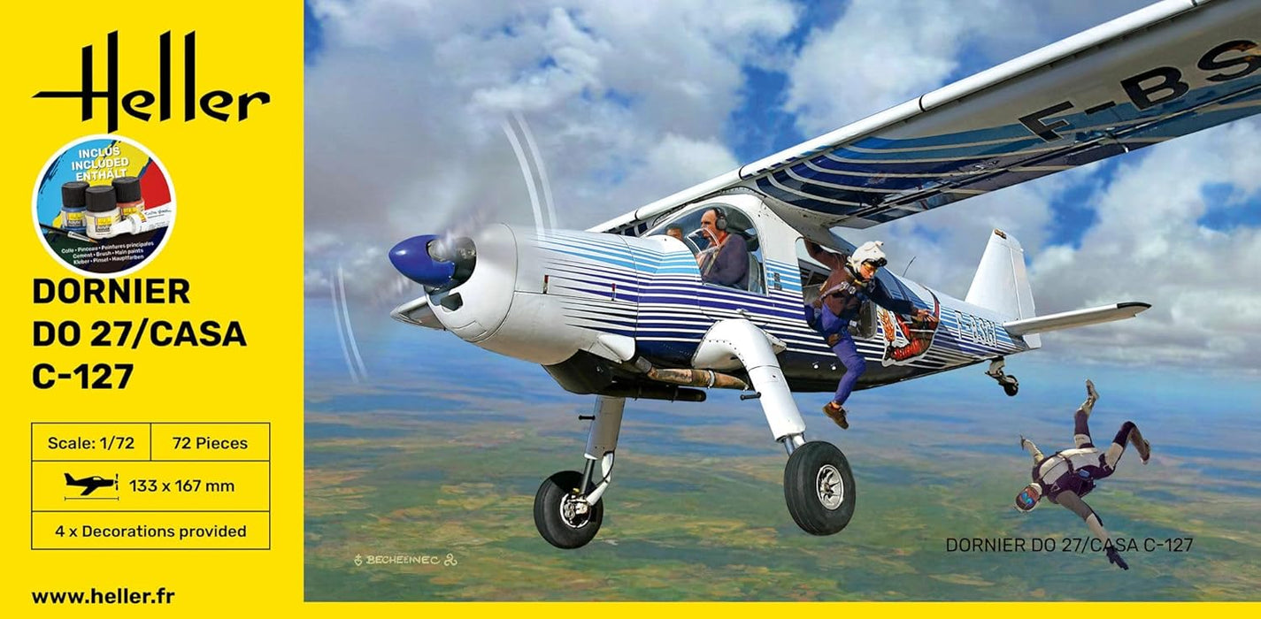 Heller - 1/72 Starter Kit Do27/casa C-127