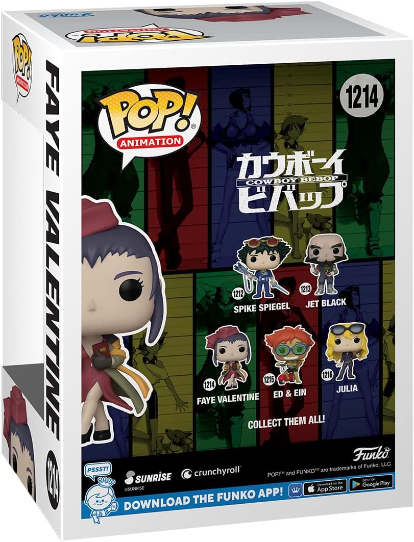 Funko POP! Animation: Cowboy Bebop - Faye Valentine - Collectable Vinyl Figure - Gift Idea - Official Merchandise - Toys for Kids & Adults - Anime Fans - Model Figure for Collectors and Display