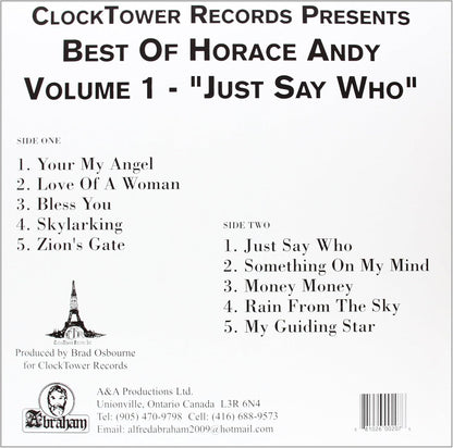 Best Of Horace Andy 1: Just Say Who