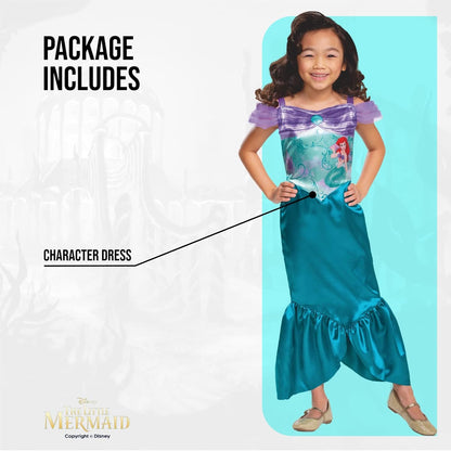 Disney Ufficiale Standard Deguisement Ariel La Sirenetta Pesce, Vestito Ariel La Sirenetta, Deguisement Sirene Ragazza, Costume Principessa Arielle Bambino Carnevale Mardi Grasso