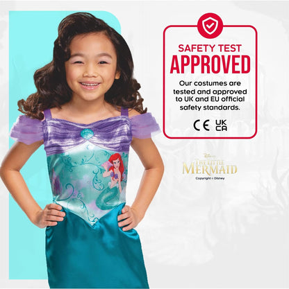 Disney Ufficiale Standard Deguisement Ariel La Sirenetta Pesce, Vestito Ariel La Sirenetta, Deguisement Sirene Ragazza, Costume Principessa Arielle Bambino Carnevale Mardi Grasso