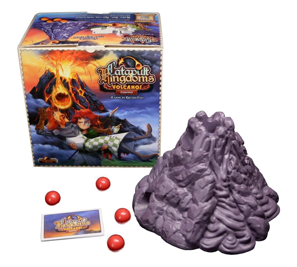 Vesuvius Media Catapult Kingdoms: Volcano! Expansion (KICKSTARTER Exclusive) Ready, aim... Ouch! HOT! HOT! HOT! Defend Your Castle from Flowing Lava!