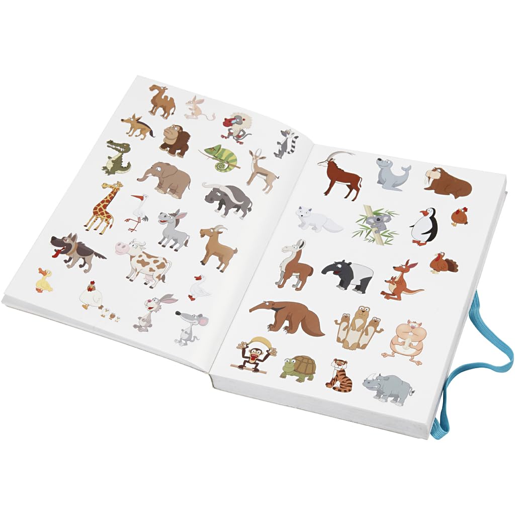 Creativ 27070 Sticker Book, size 11,5x17 cm, thickness 1,5 cm, 1pc, 80 pages