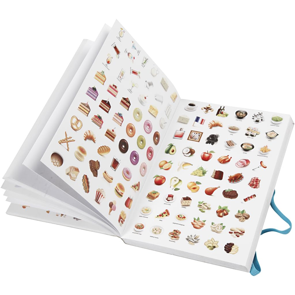 Creativ 27070 Sticker Book, size 11,5x17 cm, thickness 1,5 cm, 1pc, 80 pages