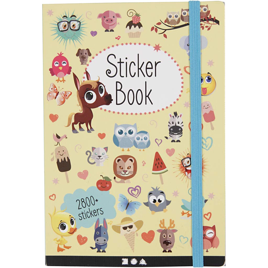 Creativ 27070 Sticker Book, size 11,5x17 cm, thickness 1,5 cm, 1pc, 80 pages