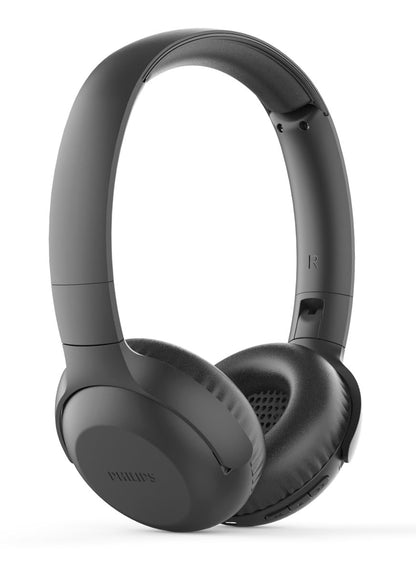 PHILIPS Tauh202Bk Audio On Ear Headphones, Bluetooth On Ears, Wireless, 15 Hour Battery, Soft Ear Pads, Microphone, Black, 32 Ohm