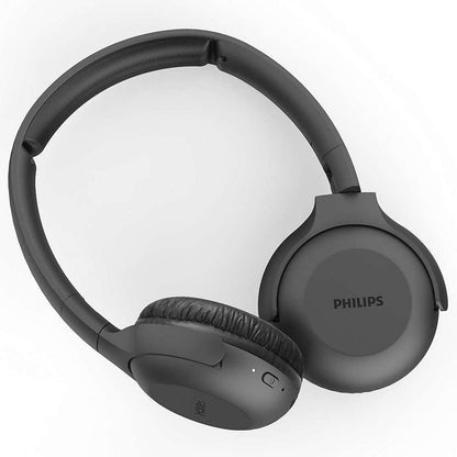 PHILIPS Tauh202Bk Audio On Ear Headphones, Bluetooth On Ears, Wireless, 15 Hour Battery, Soft Ear Pads, Microphone, Black, 32 Ohm