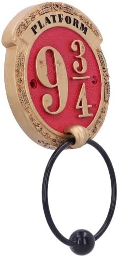 Nemesis Now Officially Licensed Harry Potter Platform 9 3/4 Door Knocker 21.5cm, Red