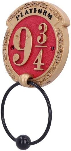 Nemesis Now Officially Licensed Harry Potter Platform 9 3/4 Door Knocker 21.5cm, Red