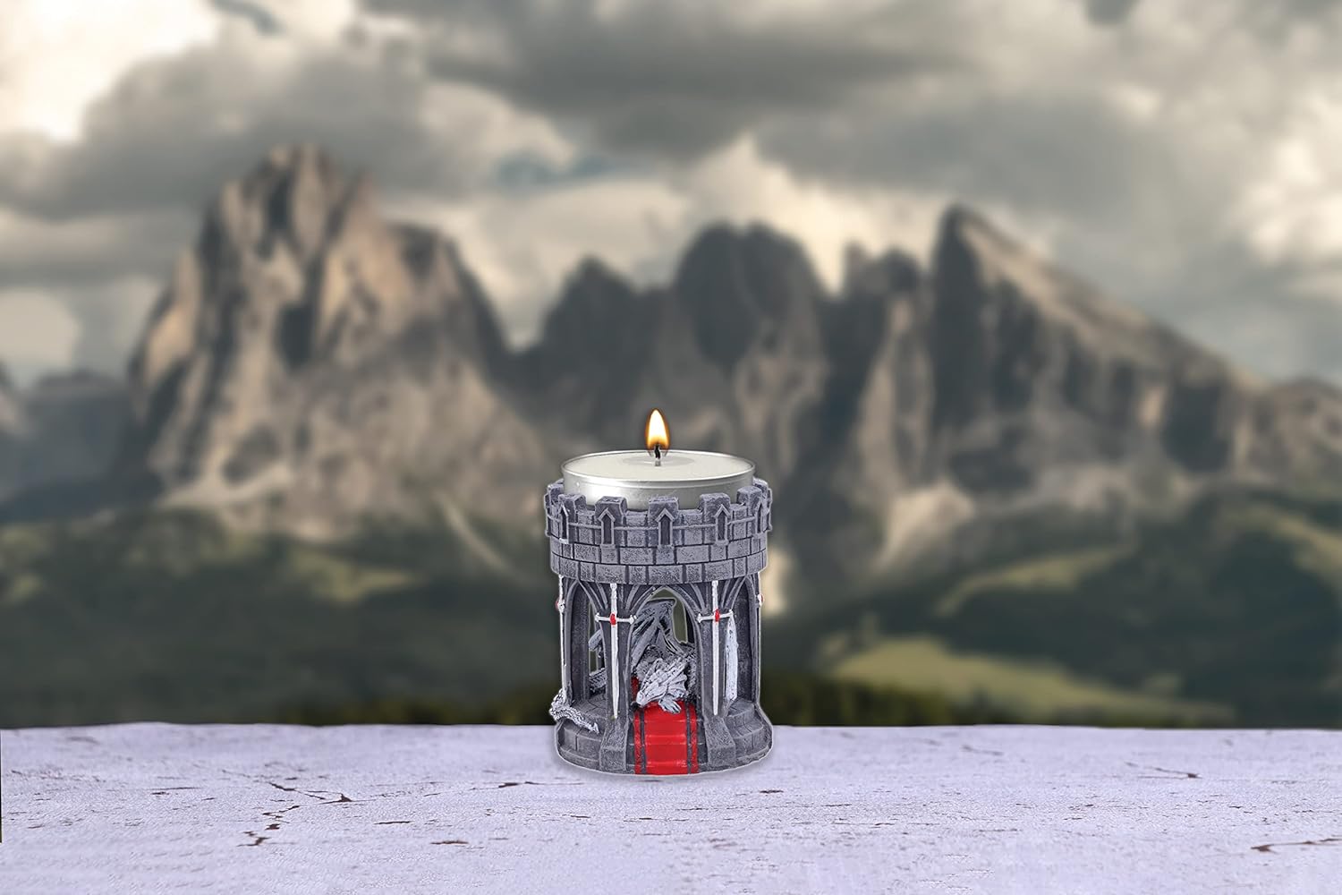 Anne Stokes Valour Tea Light Holder 6Cm