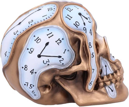 Nemesis Now Time Goes by Skull, Gold, 17.5cm