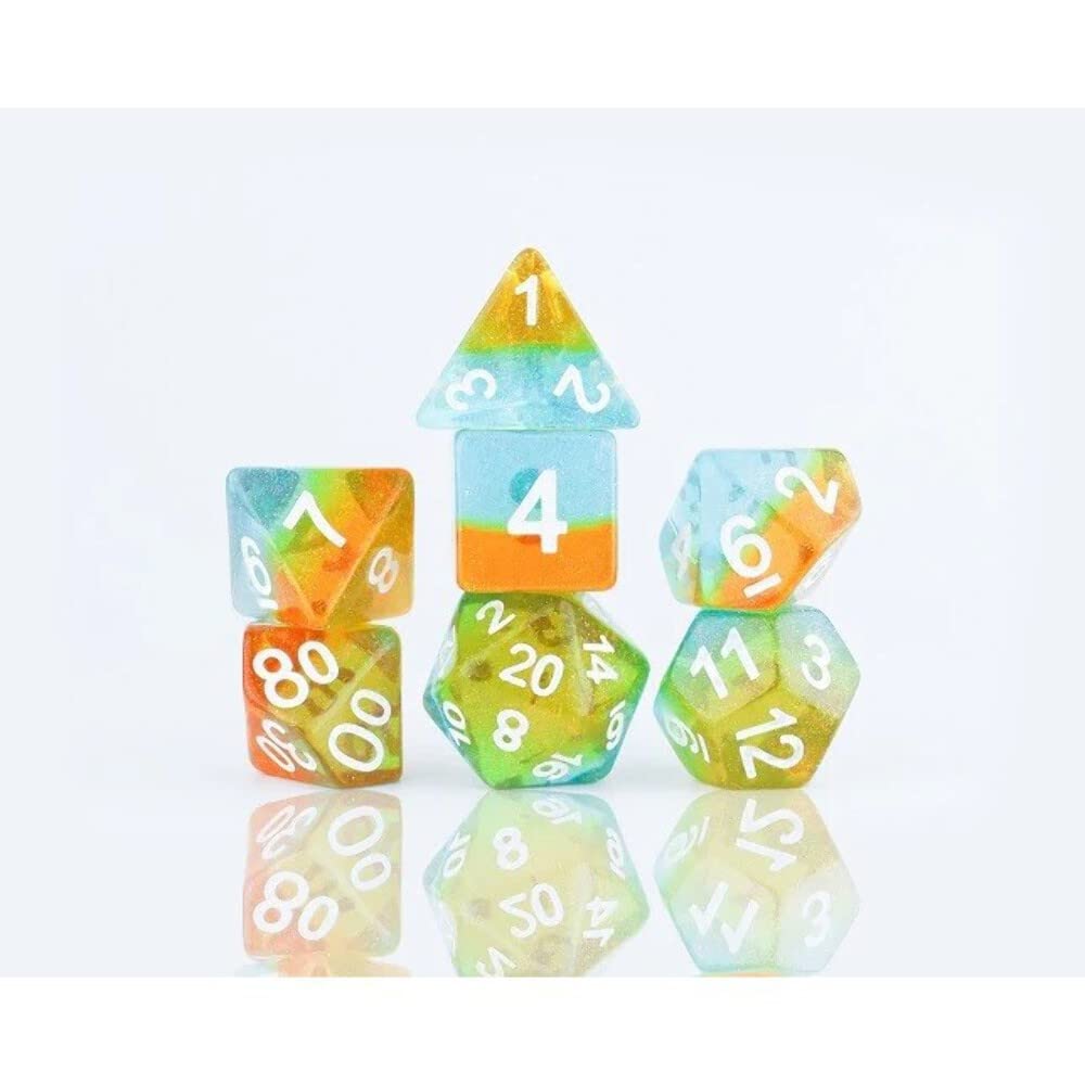 Sirius Dice Dados Celestial Ocean Dusk (juego de 7 piezas