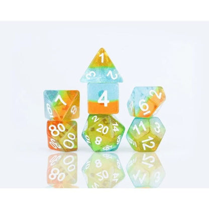 Sirius Dice Dados Celestial Ocean Dusk (juego de 7 piezas