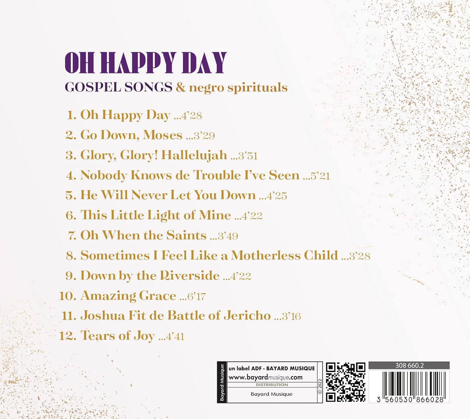 Oh Happy day: Gospel songs & Negro spirituals