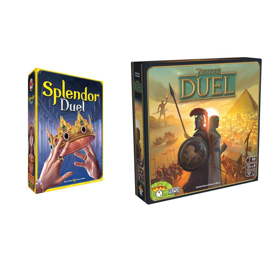Splendor Duel - Juego de mesa - Juego de estrategia para niños y adultos, divertido entretenimiento nocturno de juego familiar, a partir de 10 años, 2 jugadores, tiempo de juego de 30 minutos, hecho