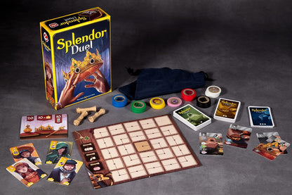 Splendor Duel - Juego de mesa - Juego de estrategia para niños y adultos, divertido entretenimiento nocturno de juego familiar, a partir de 10 años, 2 jugadores, tiempo de juego de 30 minutos, hecho