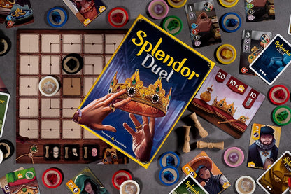 Splendor Duel - Juego de mesa - Juego de estrategia para niños y adultos, divertido entretenimiento nocturno de juego familiar, a partir de 10 años, 2 jugadores, tiempo de juego de 30 minutos, hecho