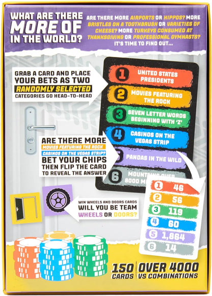 Format Games Wheels Vs Doors Party Game | Hilarious Game Based on Social Media Discussions | Fun Family Game for Adults and Kids | Ages 8+ | 2-20 Players | Average Playtime 30+ Minutes | Made