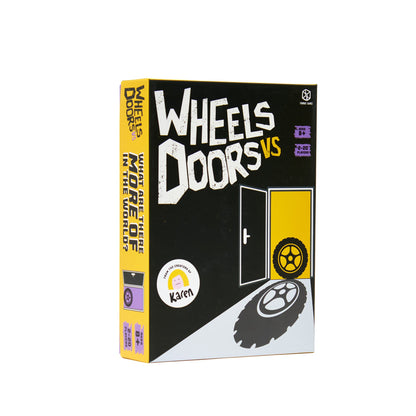 Format Games Wheels Vs Doors Party Game | Hilarious Game Based on Social Media Discussions | Fun Family Game for Adults and Kids | Ages 8+ | 2-20 Players | Average Playtime 30+ Minutes | Made