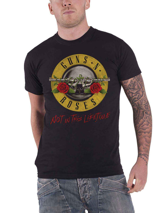 Guns & Roses Men's Guns N' Roses Not in This Lifetime Tour with Back Print T-Shirt
