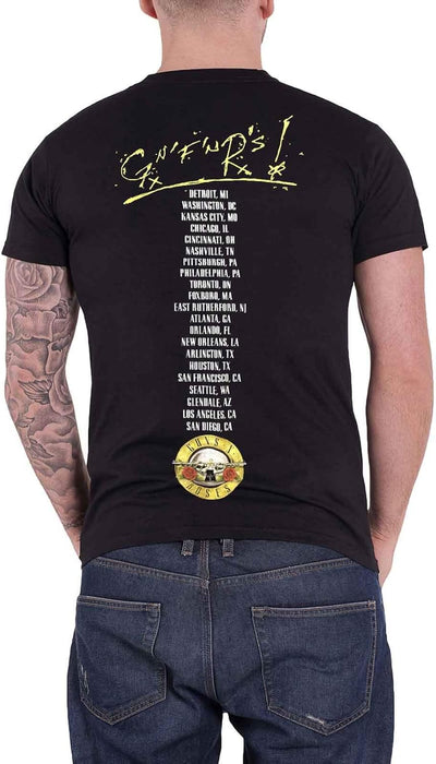 Guns & Roses Men's Guns N' Roses Not in This Lifetime Tour with Back Print T-Shirt