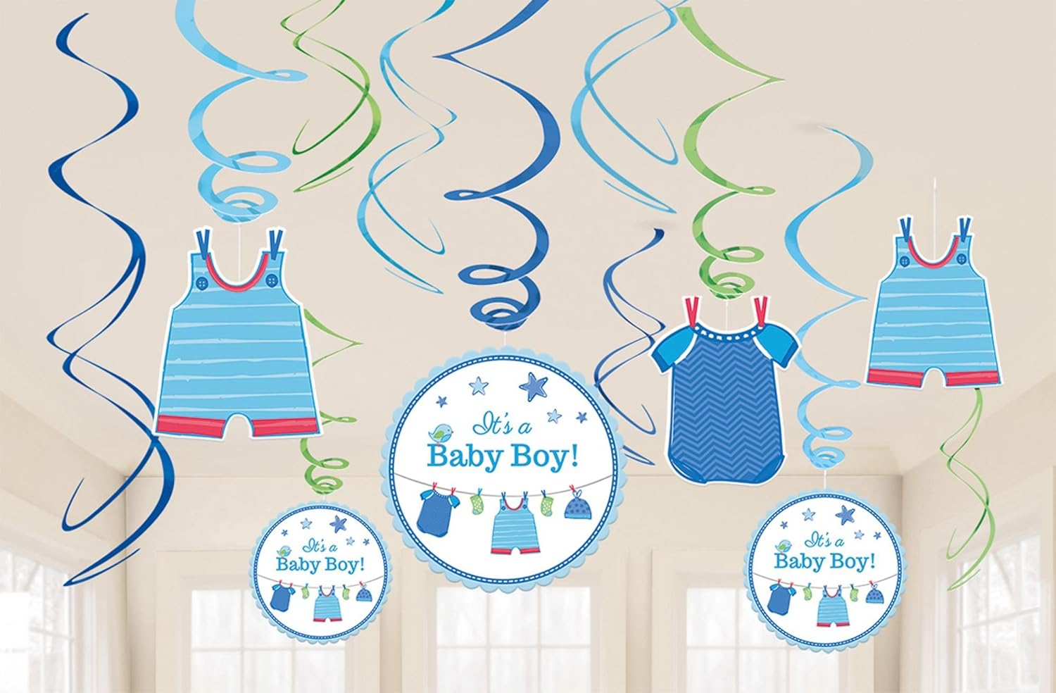 amscan 671491 avec Love Boy Swirl Décorations