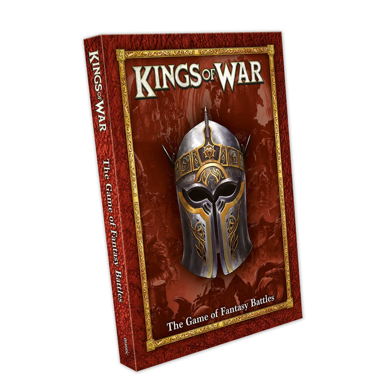 Mantic Kings of War 3rd Edition Rulebook (2022),Red,Large