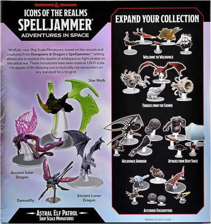 D&D Icons of the Realms Miniatures: Ship Scale - Astral Elf Patrol