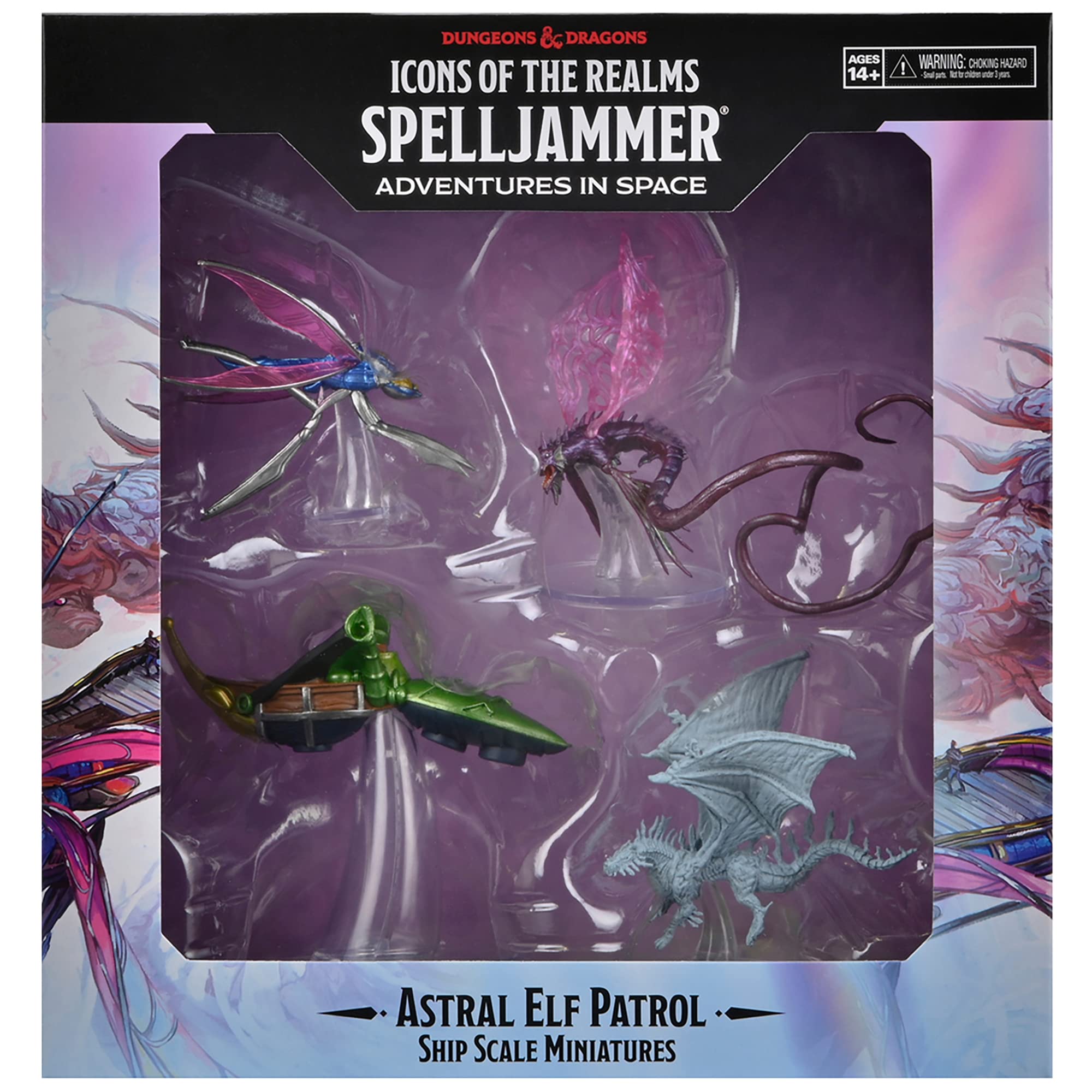 D&D Icons of the Realms Miniatures: Ship Scale - Astral Elf Patrol