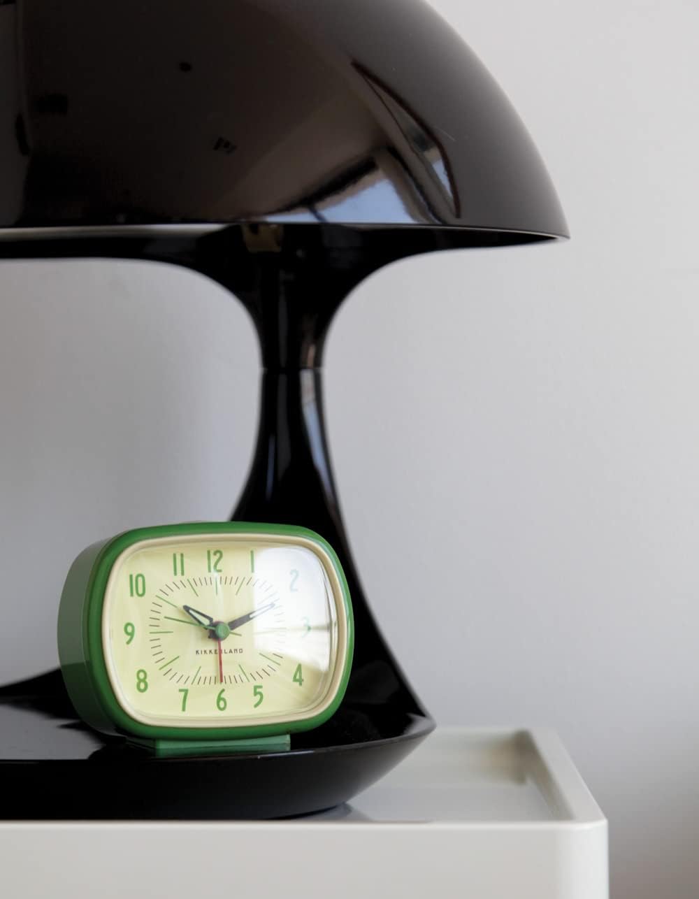 Kikkerland Retro Alarm Clock, Green, ABS ABS Green