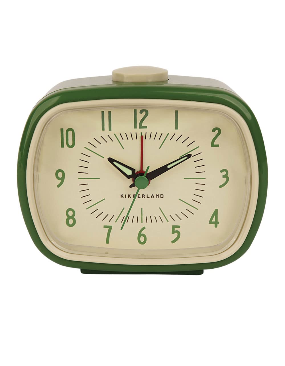 Kikkerland Retro Alarm Clock, Green, ABS ABS Green