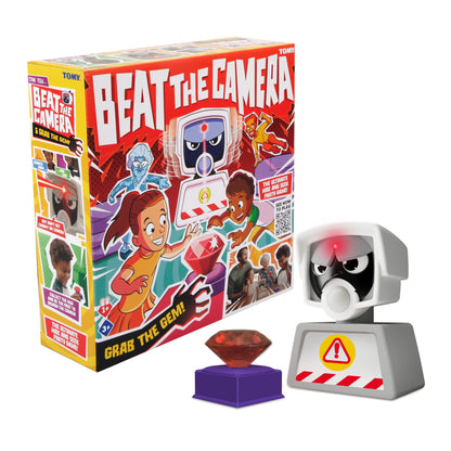 Jeux TOMY Hold up ! - Se faufiler, voler une pierre précieuse, désactiver l'alarme - Jeu familial de chasse au trésor - Jeux enfant +3 ans - Cadeaux d'anniversaire et de Noël