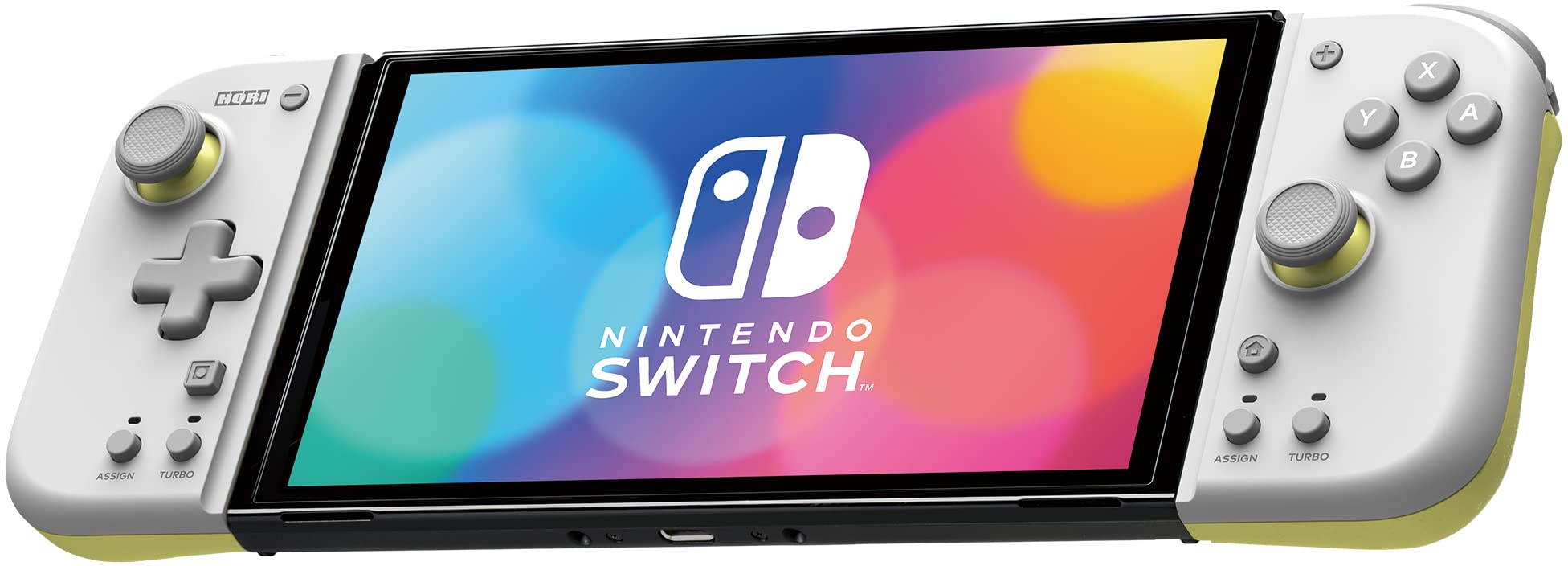 HORI Switch Split Pad Compact (Light Gray / Yellow