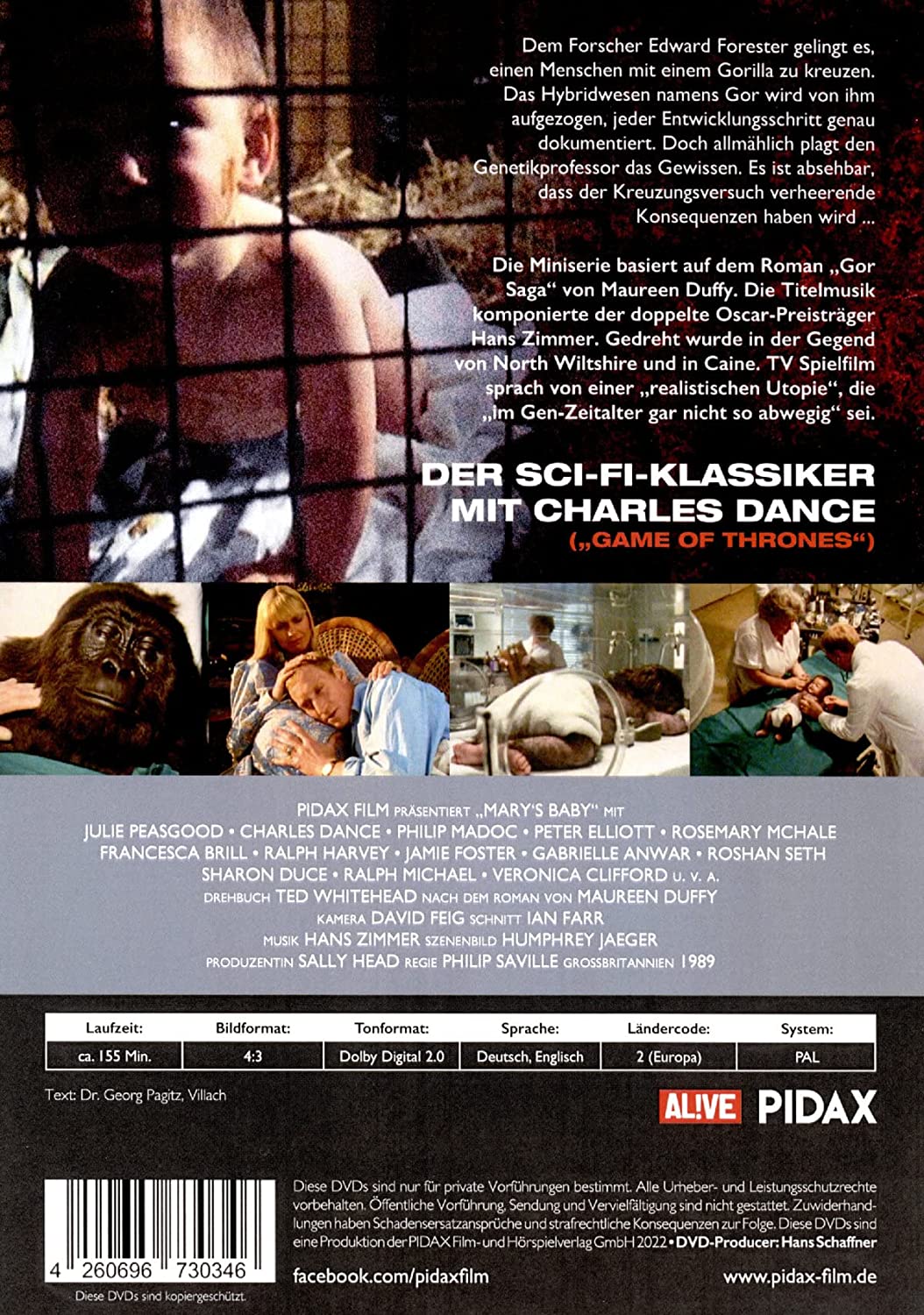 Mary's Baby - Die Geburt einer neuen Art / Der komplette Dreiteiler in Spielfilmfassung mit Charles Dance (Pidax Serien-Klassiker)