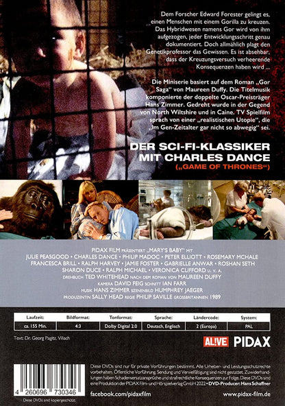 Mary's Baby - Die Geburt einer neuen Art / Der komplette Dreiteiler in Spielfilmfassung mit Charles Dance (Pidax Serien-Klassiker)