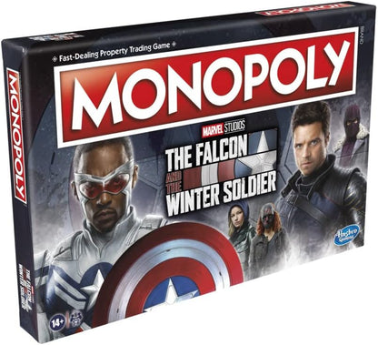 Monopoly: Marvel Studios' The Falcon and the Winter Soldier Edition Board Game for 2-6 Players for Ages 14 and Up, Multicolor
