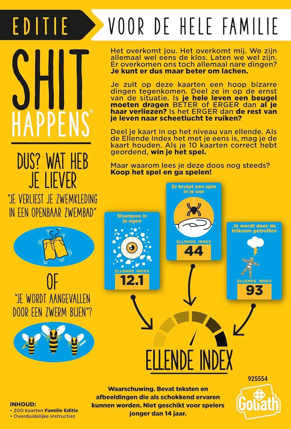 Goliath Happens Family Edition (Dutch Version) Card Game from 14 Years