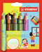STABILO Multi-Talented Pencil Woody 3 in 1 Duo - Pack of 5 - Assorted Colours with Sharpener, Multicolor