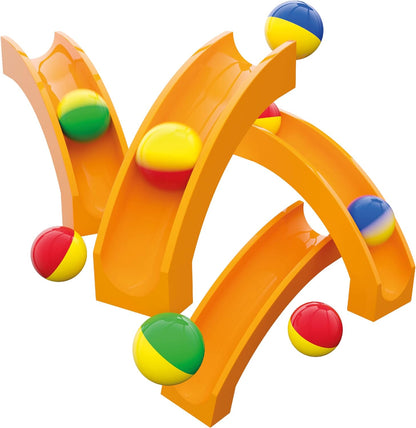 Hubelino 420640 Marble Run Slide Expansion Set- 12 pieces-Compatible with popular building block system, for Ages 4 and Up (Made in Germany