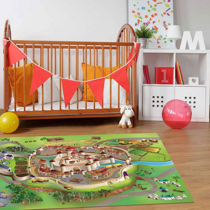 Playmat Collection Connect "Middle Ages Carpet, Multi-Colour, 100 x 150 cm