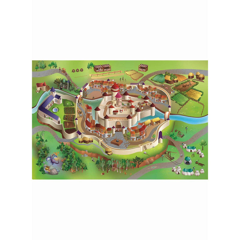 Playmat Collection Connect "Middle Ages Carpet, Multi-Colour, 100 x 150 cm