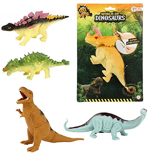 WORLD OF DINOSAURS Dino-Super Stretchy 5-Ass Does Not Apply Dinosaurs and Prehistoric Creatures, Multicolor (37056Z)