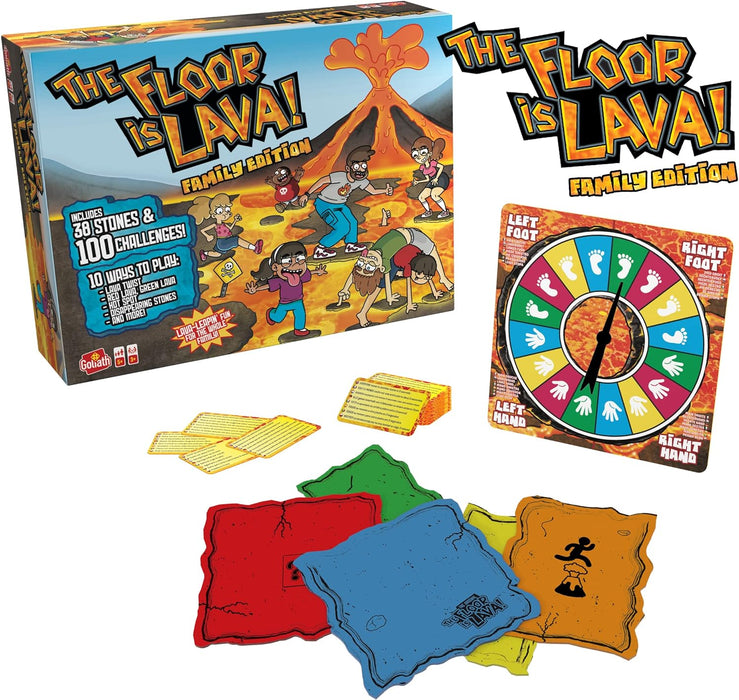 Goliath The Floor is Lava! Family Edition, Board Games from 5 Years, The Floor is Lava Family Edition, for 3 or More Players