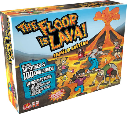 Goliath The Floor is Lava! Family Edition, Board Games from 5 Years, The Floor is Lava Family Edition, for 3 or More Players